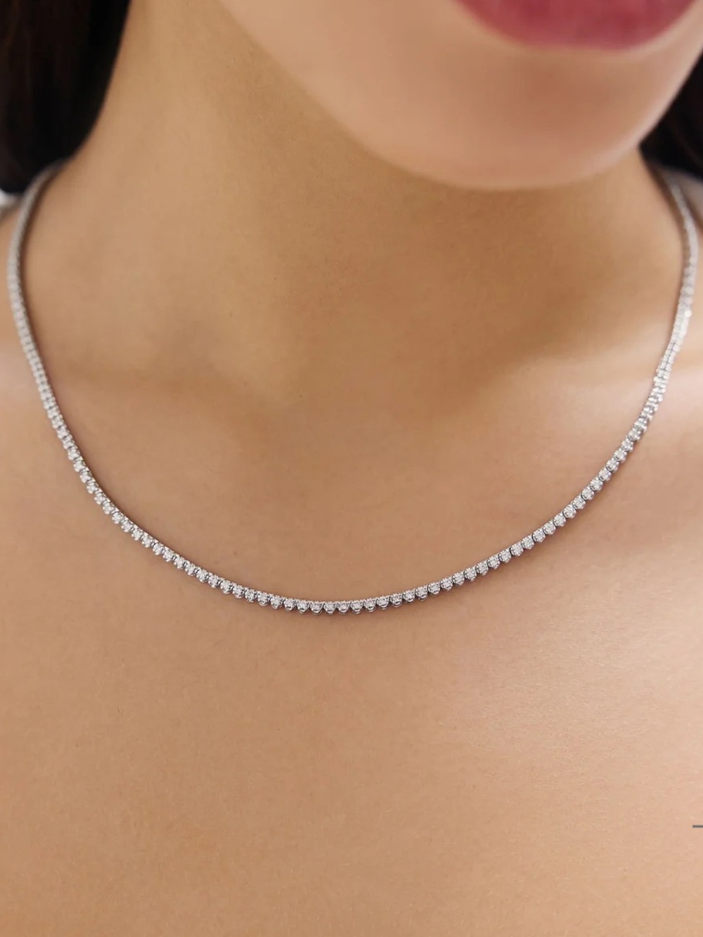 Ring Concierge Mini Diamond Tennis Necklace